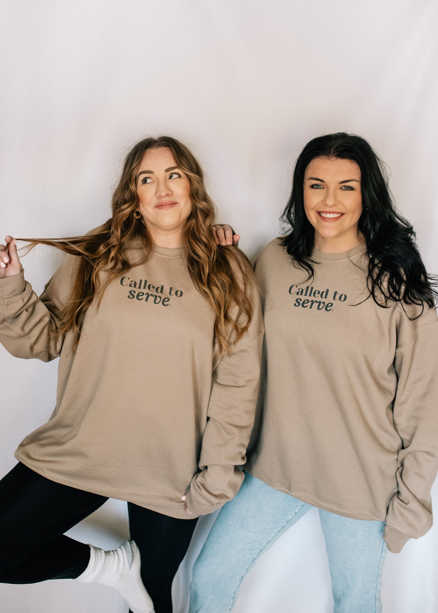 Called to Serve Pullover Sweatshirt in Latte