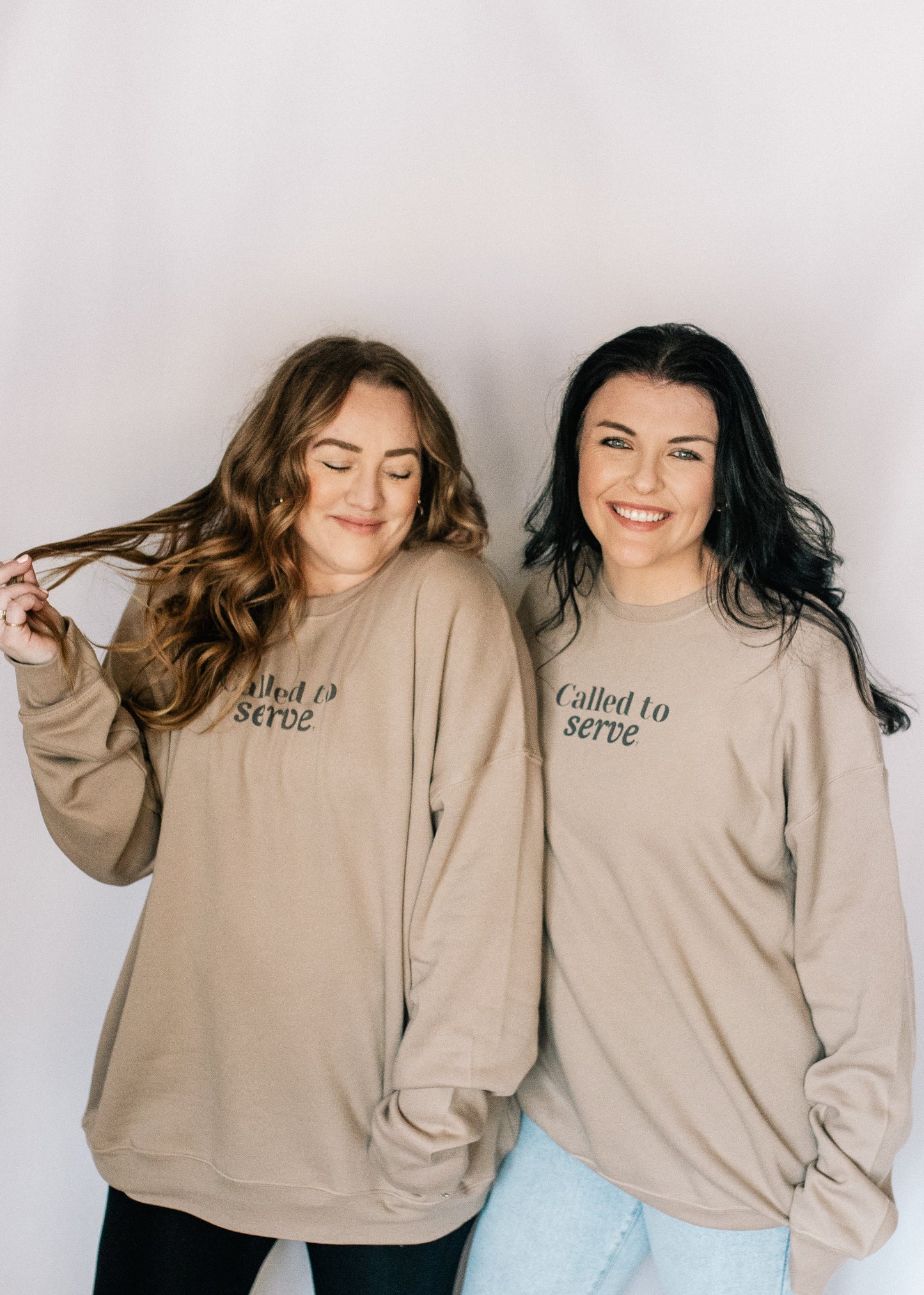 Called to Serve Pullover Sweatshirt in Latte